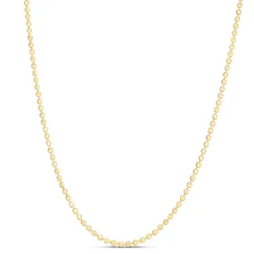 14K 2.5mm Moon Chain