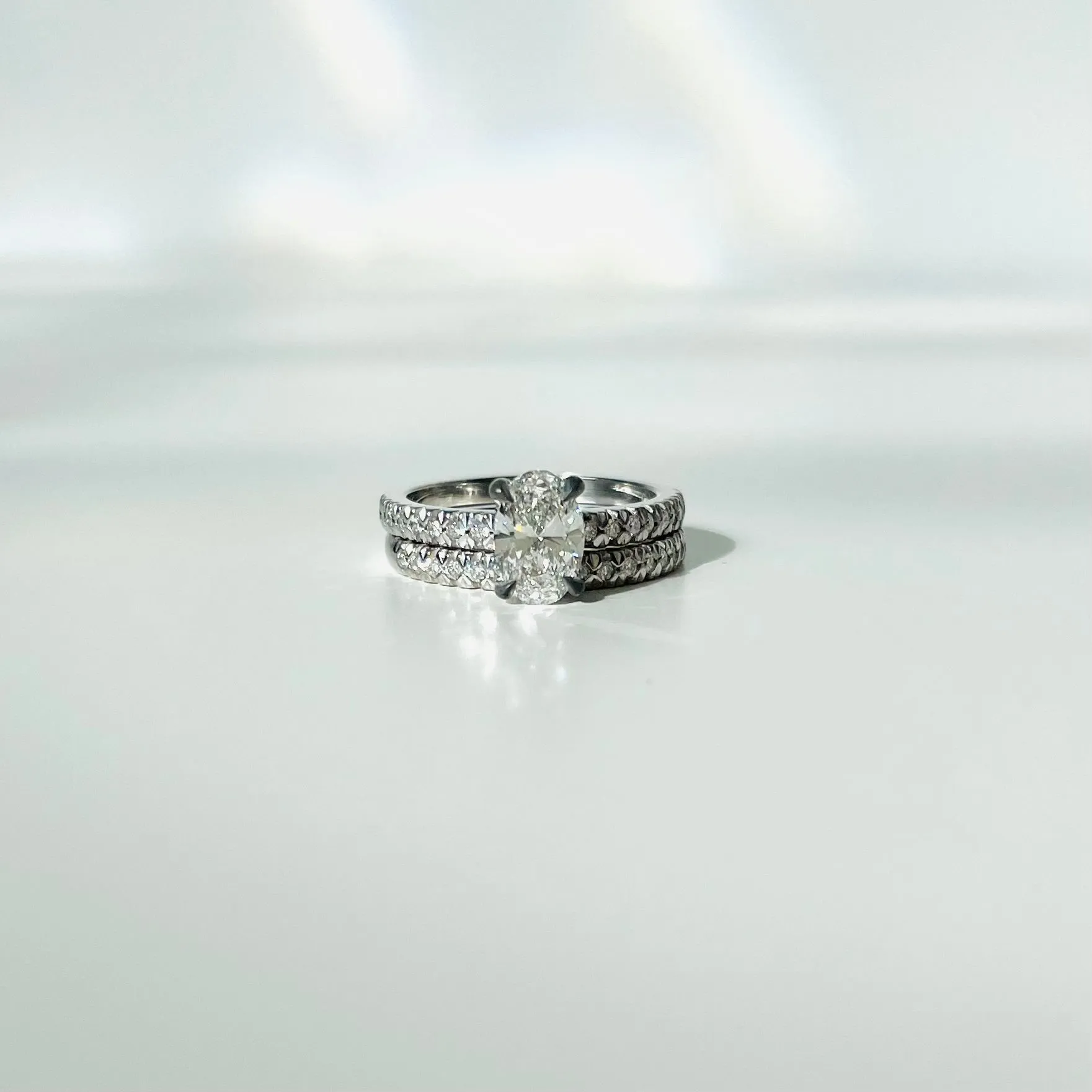 14k Kara Engagement Ring & Wedding Band