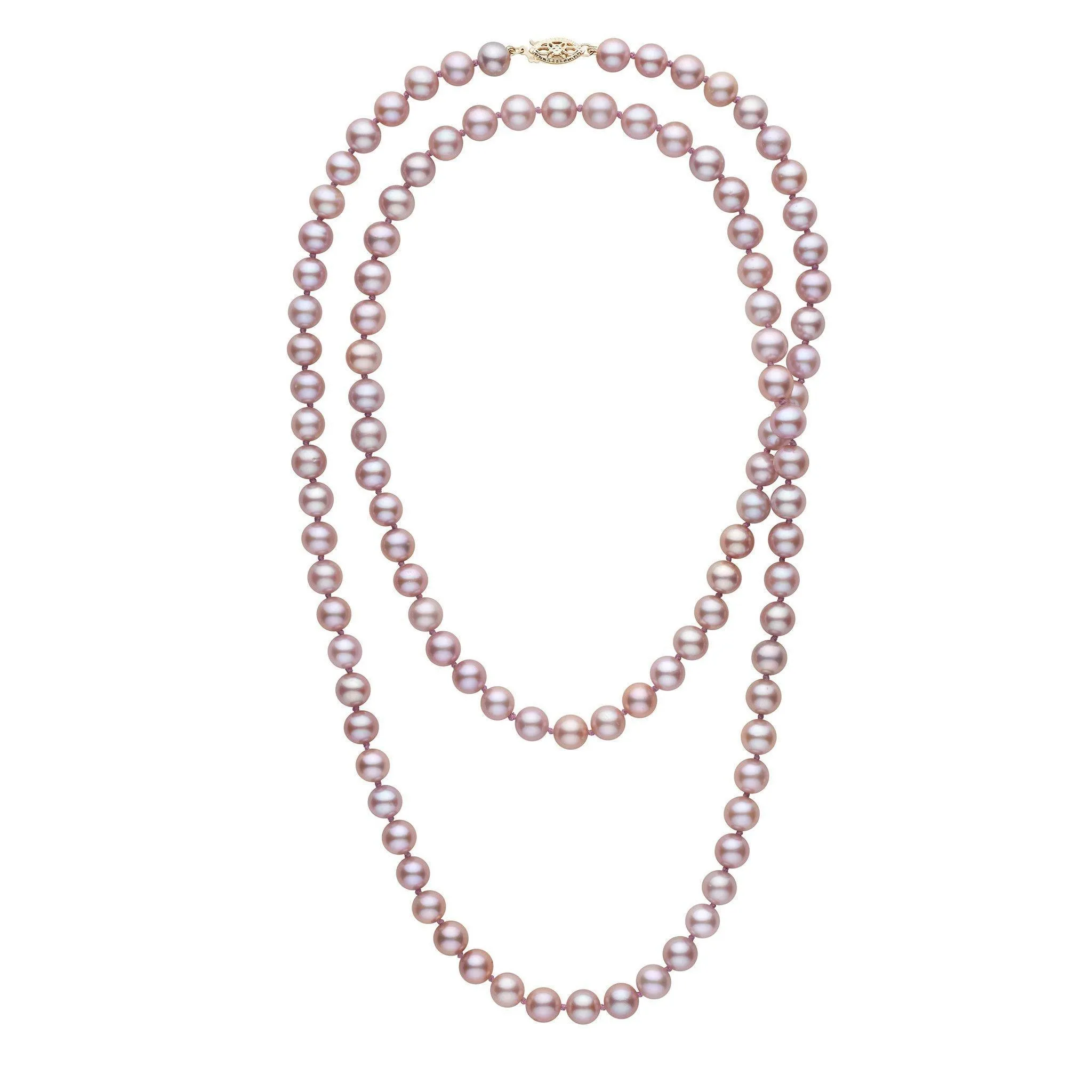 35-inch 7.5-8.0 mm AAA Lavender Freshwater Pearl Necklace