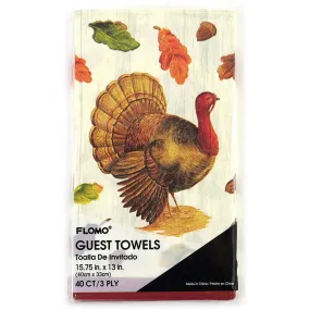 40-Count Thanksgiving Turkey Paper Napkins HM3069