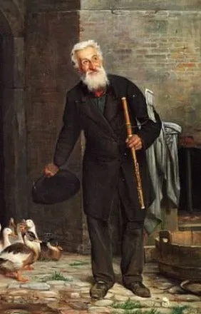 A flute player