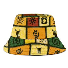 Adinkra Symbols Bucket Hat