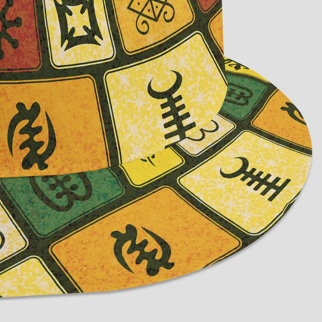 Adinkra Symbols Bucket Hat