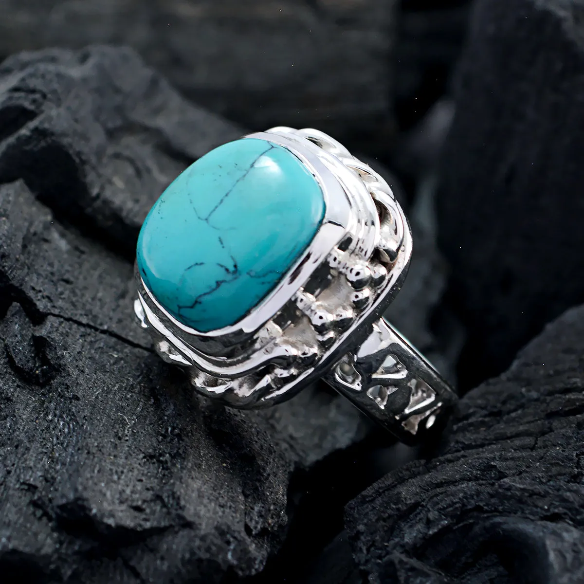 Adorable Gem Turquoise 925 Sterling Silver Ring Pinterest Jewelry