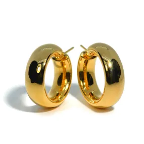 AFJ Gold Collection - Hoop Earrings, 18k Yellow Gold