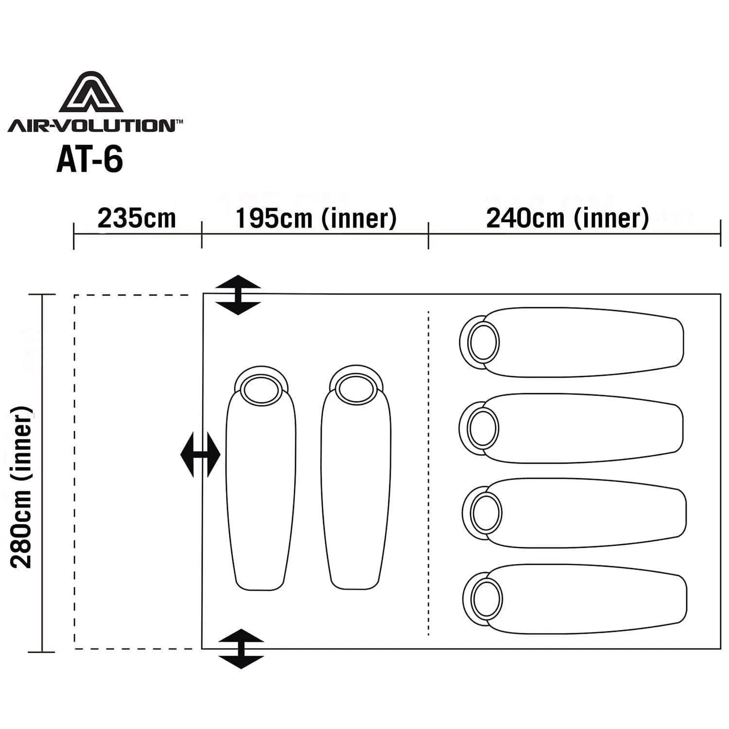 AIR-VOLUTION AT-6 TENT - PRE ORDER FOR CHRISTMAS DELIVERY