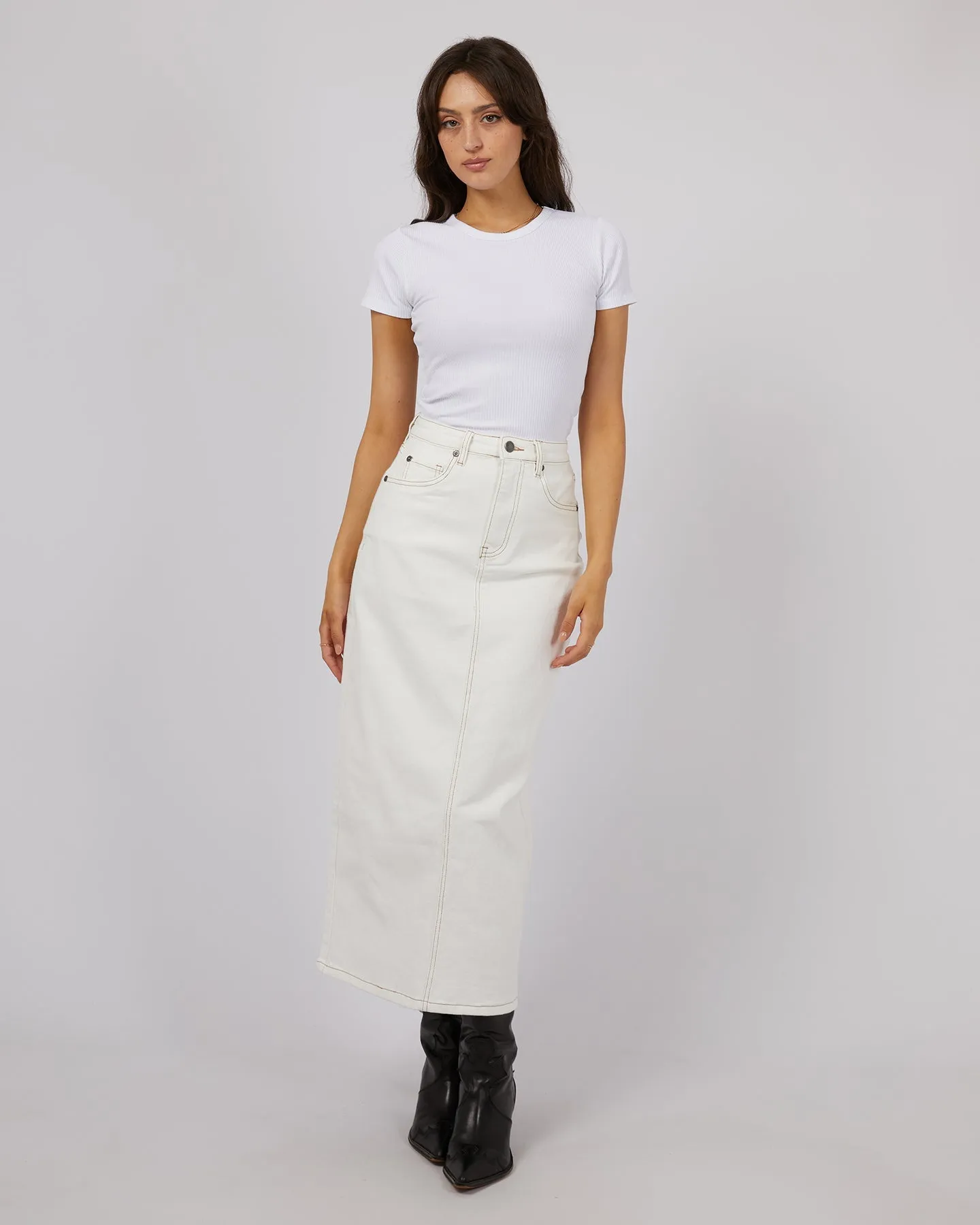 All about Eve Ray Comfort Maxi Skirt - Vintage White