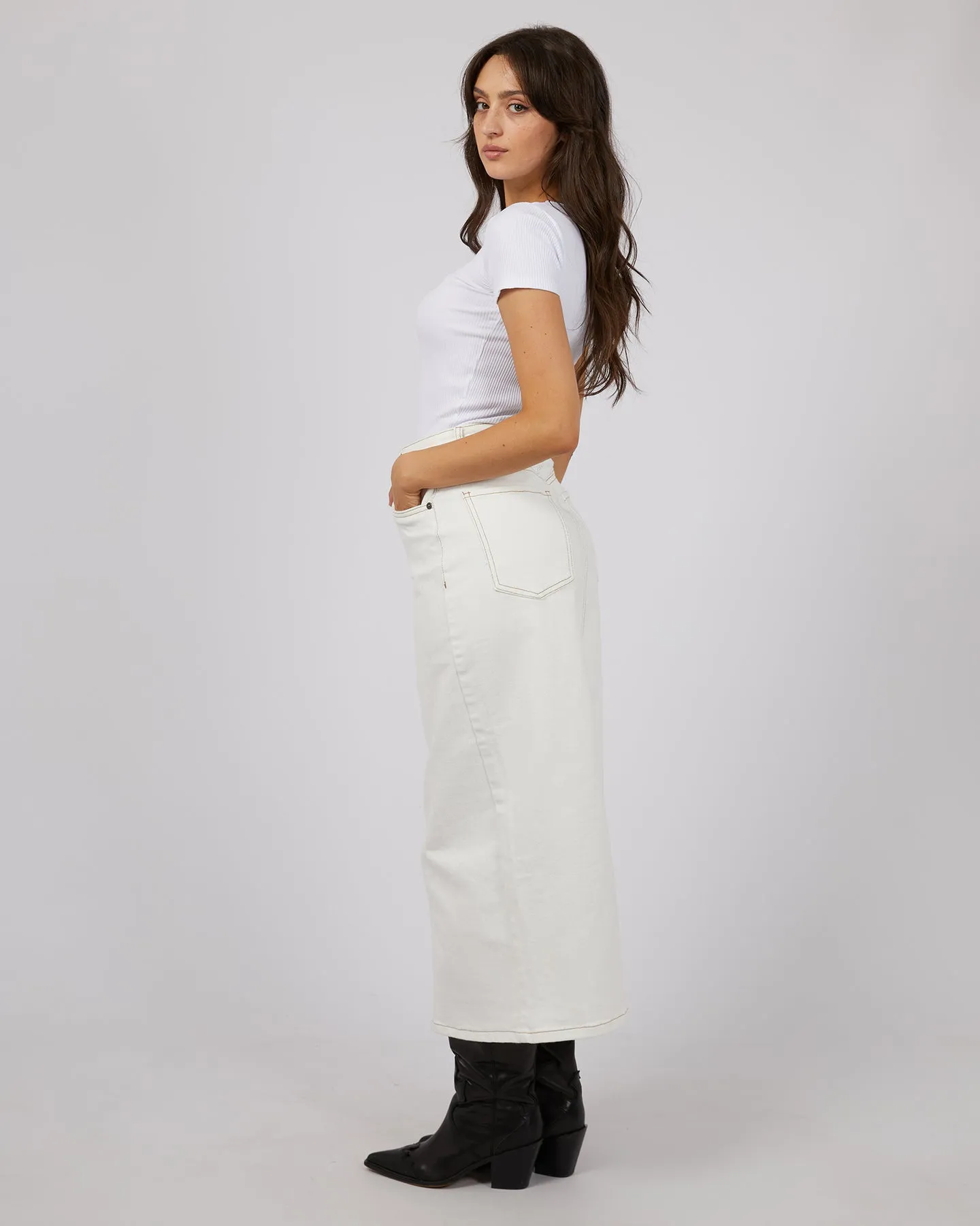 All about Eve Ray Comfort Maxi Skirt - Vintage White