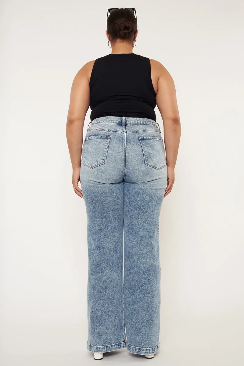 Allison Ultra High Rise 90's Flare Jeans (Plus Size)