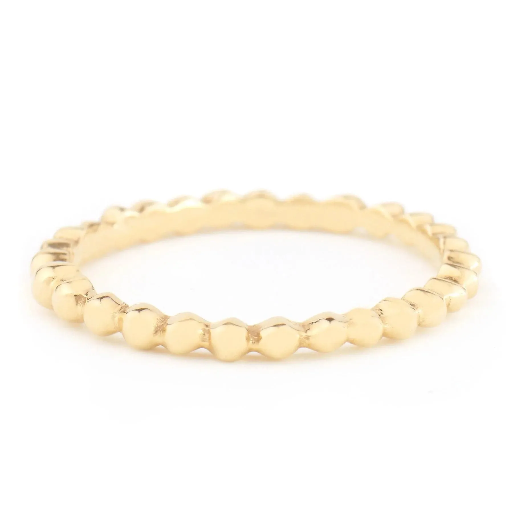 ANNE SPORTUN 18K YELLOW GOLD POLISHED SEED BAND, 6.5