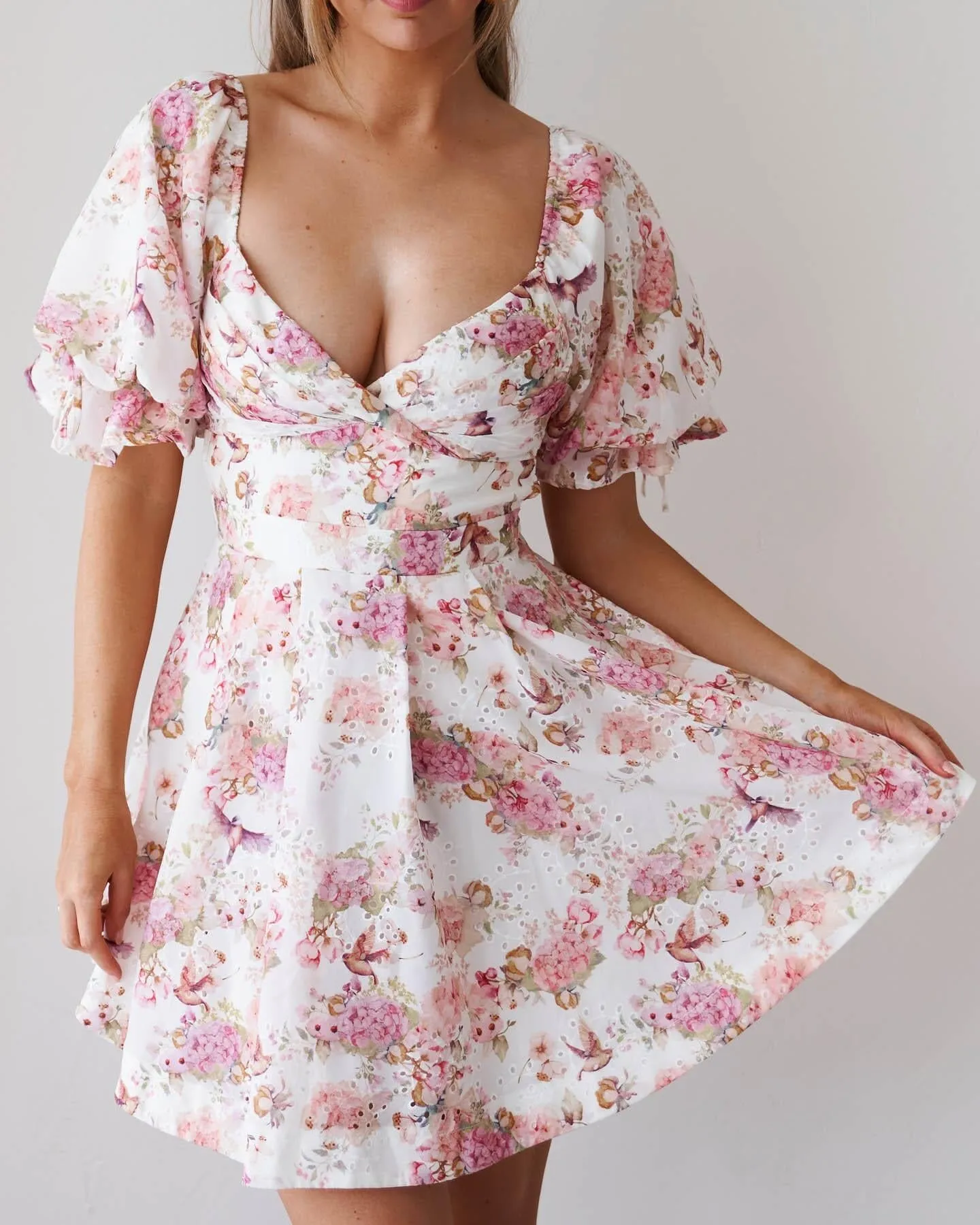 Antonia Dress-Pink Floral