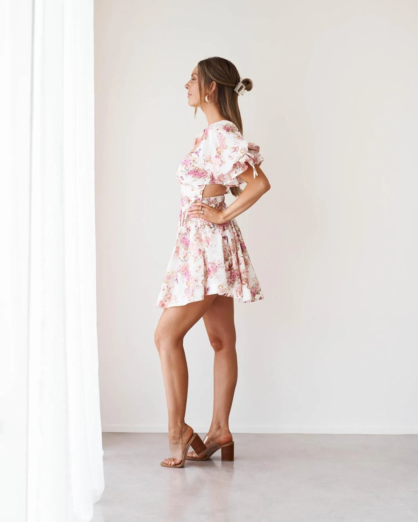 Antonia Dress-Pink Floral