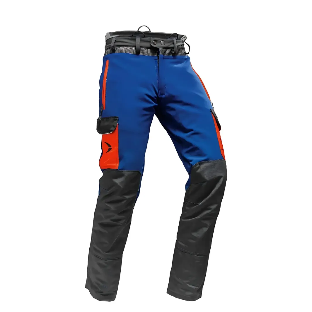 Arborist Chainsaw Trousers Blue Slim Leg Type A