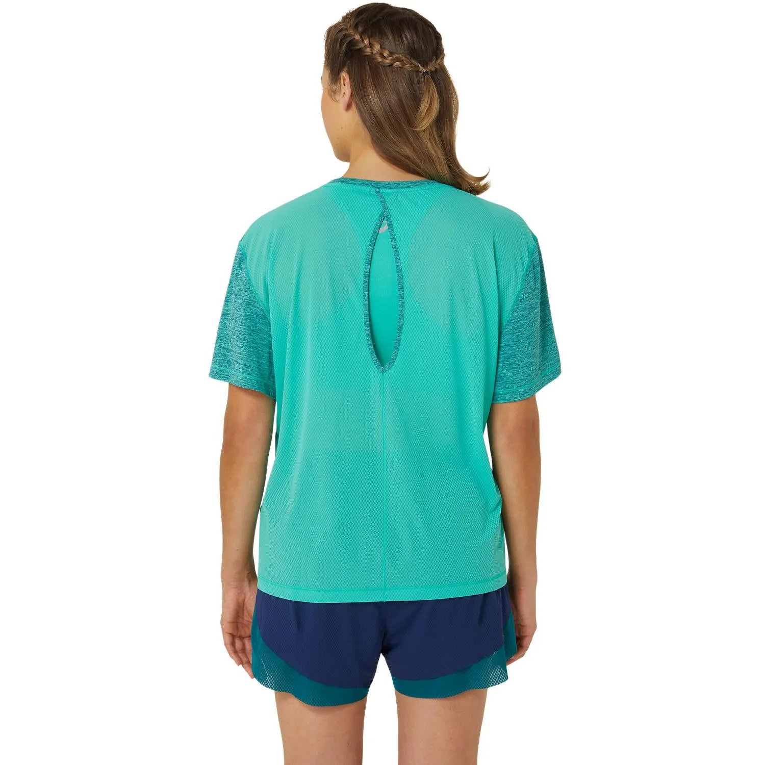 Asics T-Shirt Nagino Loose Tee Dames Groen