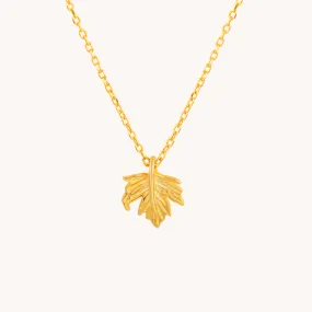 Autum Leaf Gold Necklace W.