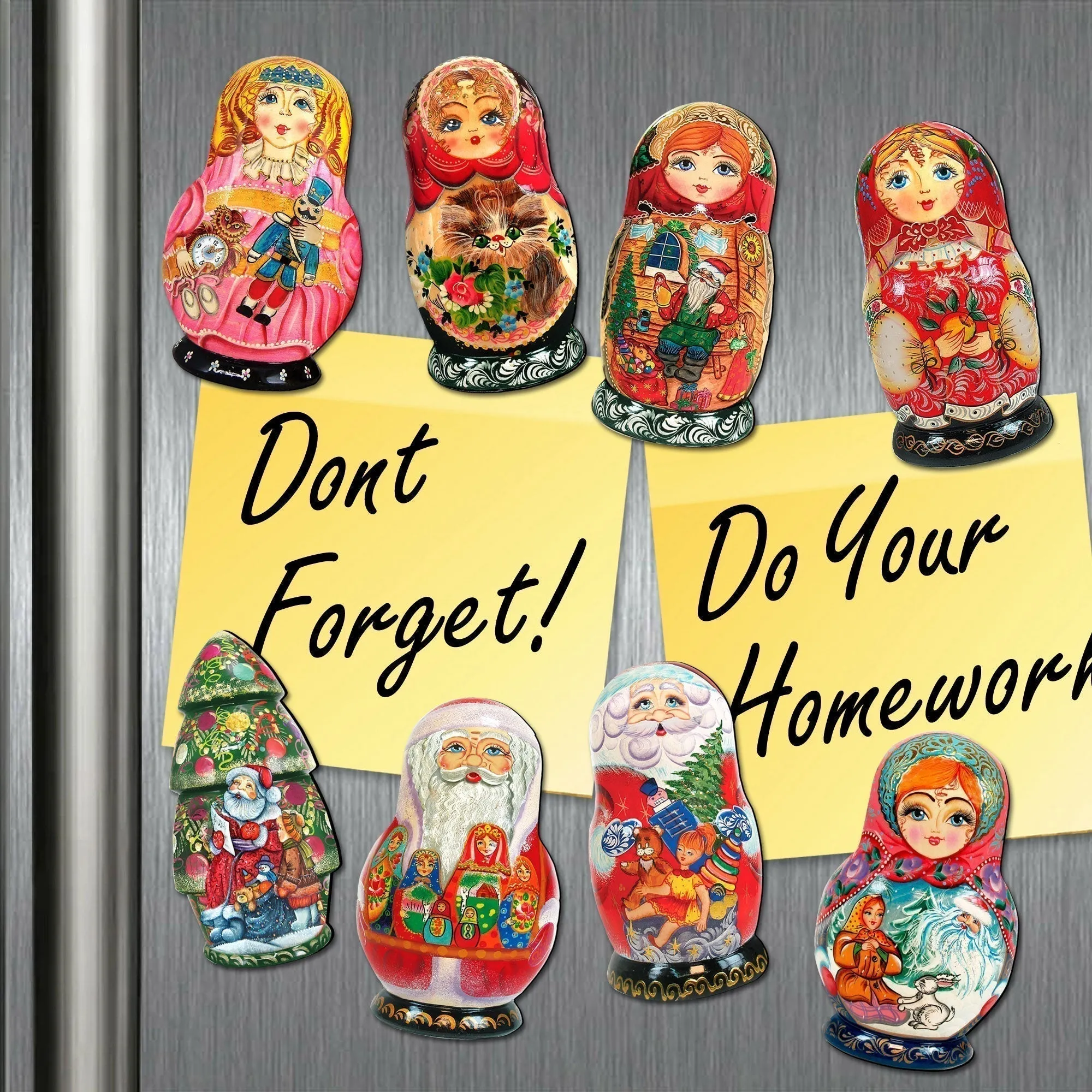 Autumn Gnome Refrigerator Wooden Magnets