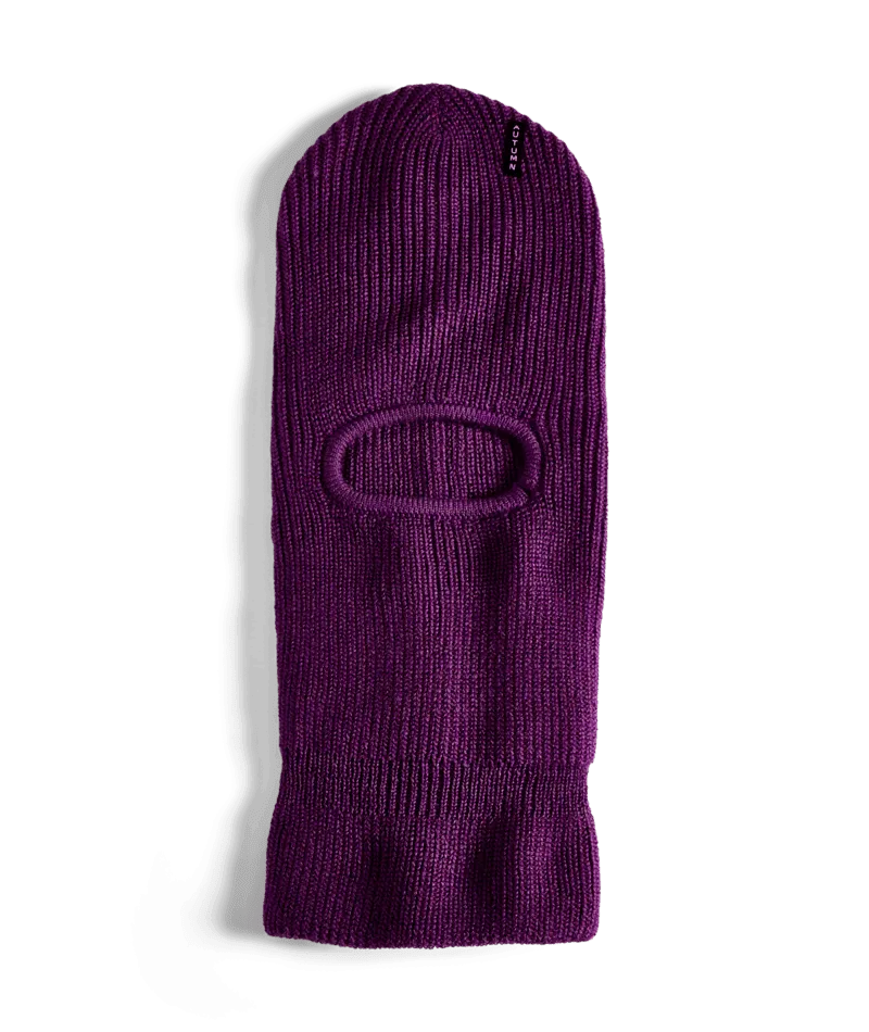 AUTUMN Marl Balaclava Eggplant