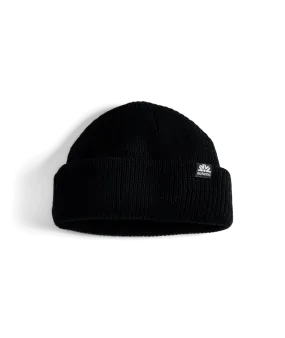 AUTUMN Shorty Double Roll Beanie Black