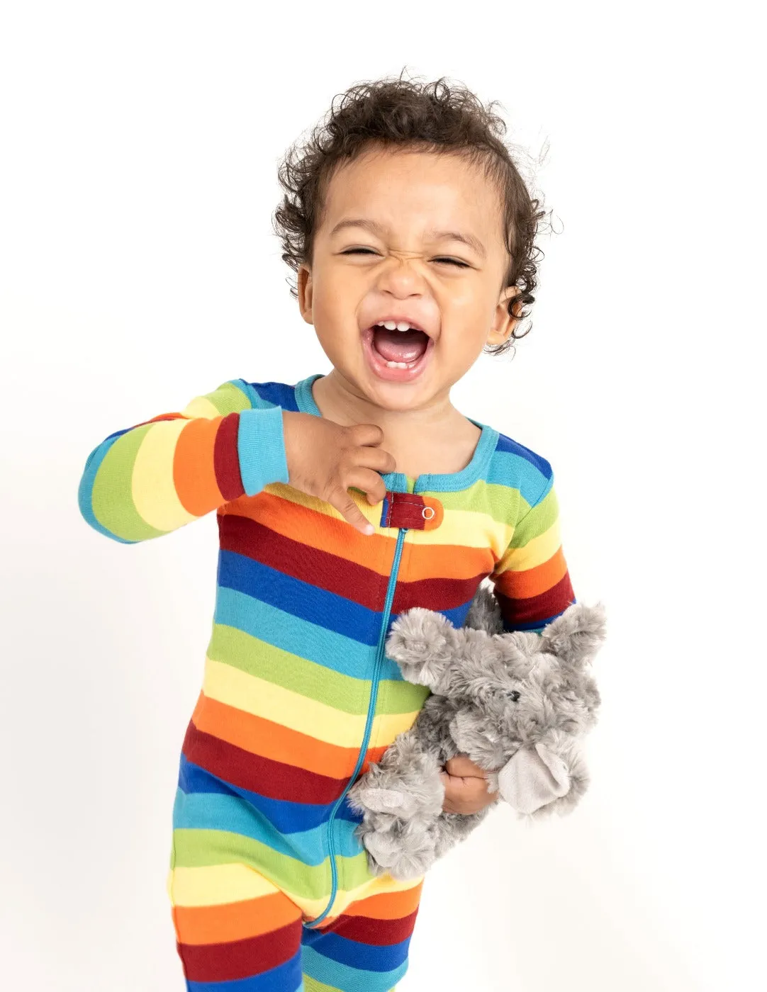 Baby Footed Rainbow Pajamas