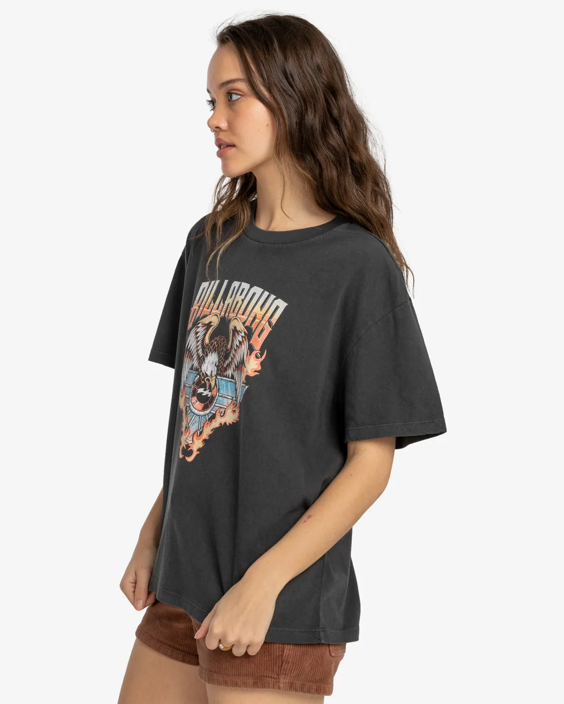 Billabong Womens Thunder T-Shirt - Off Black