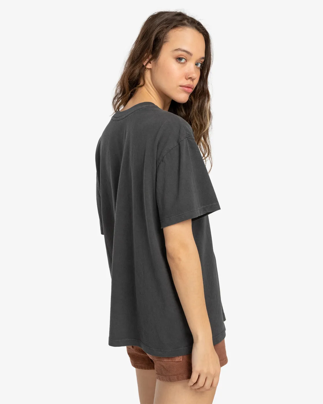 Billabong Womens Thunder T-Shirt - Off Black