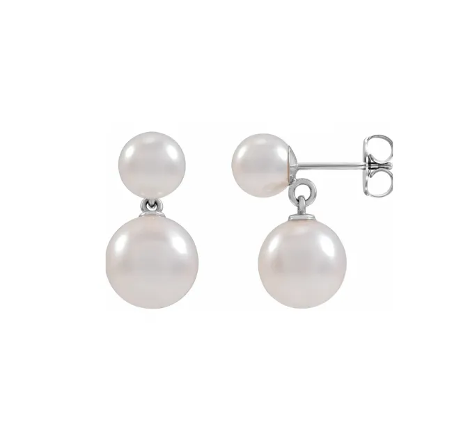 Bold Pearl Drop Earrings