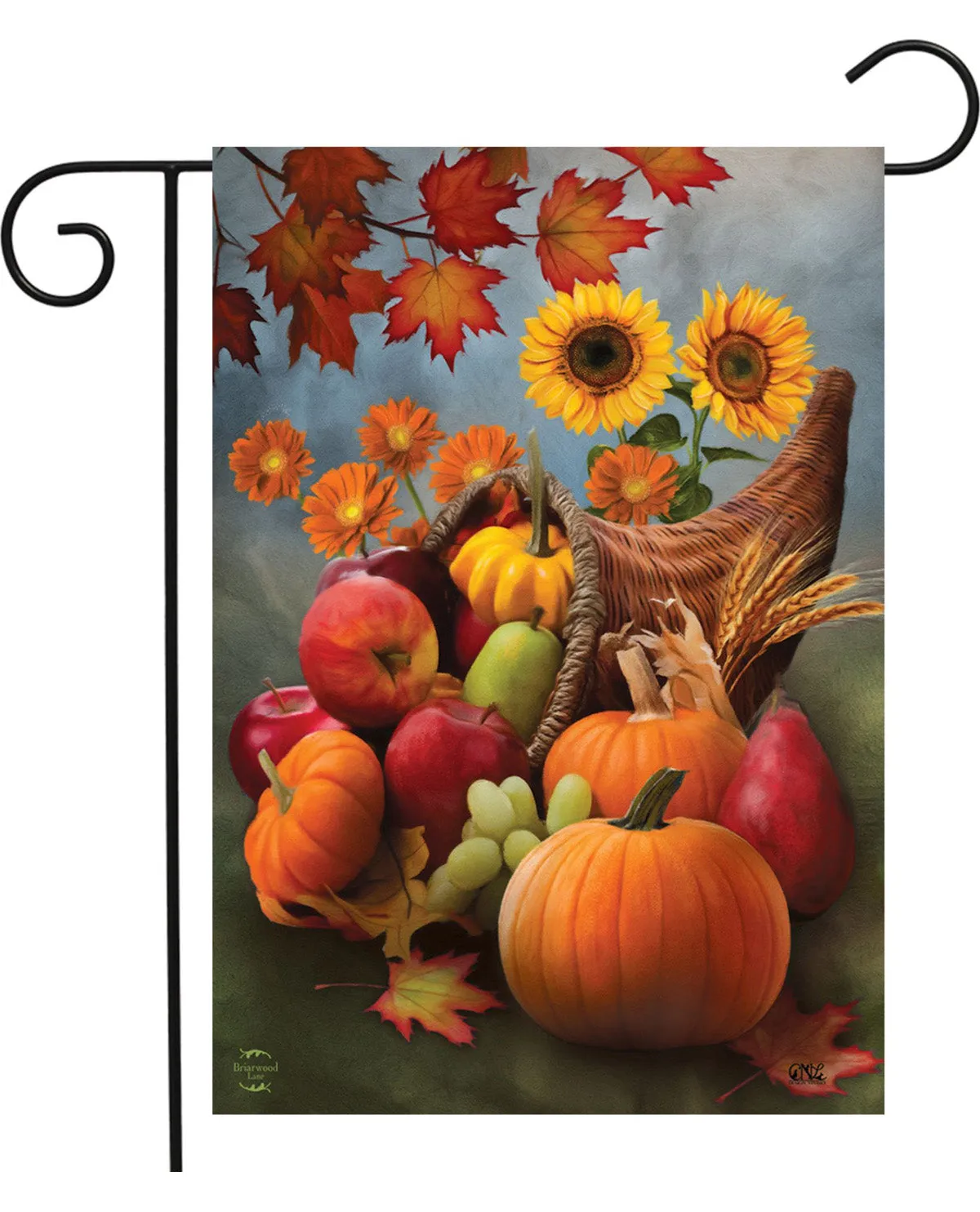 Bountiful Cornucopia Autumn Garden Flag