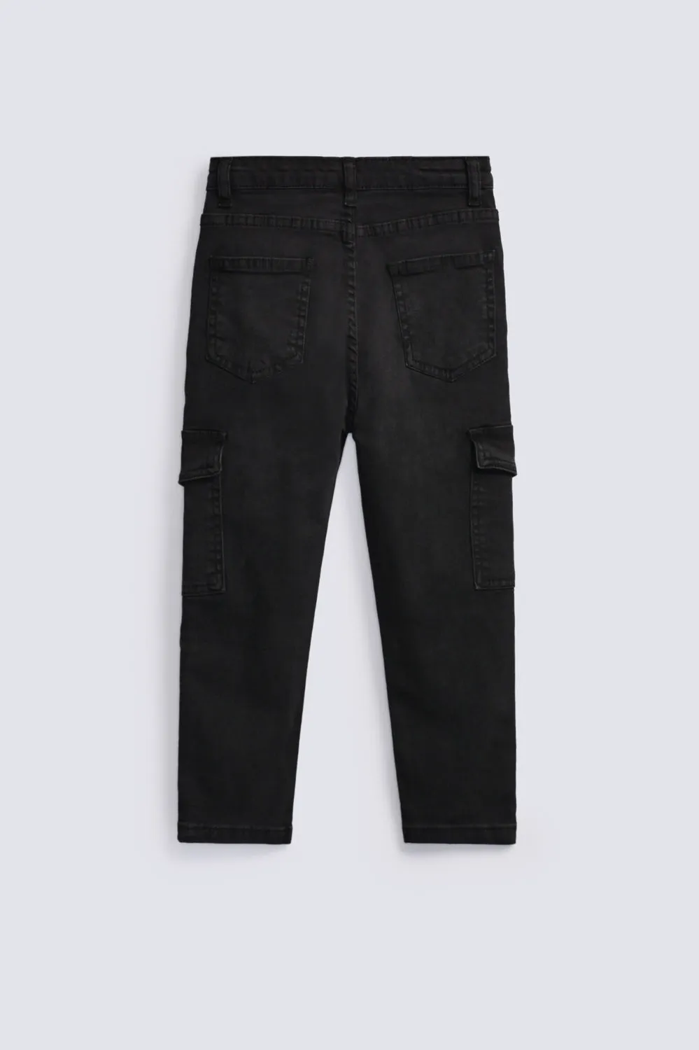 BOYS CARGO POCKET DENIM