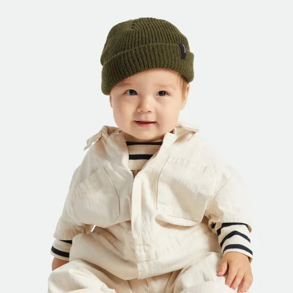 Brixton Baby Heist Beanie - Military Olive