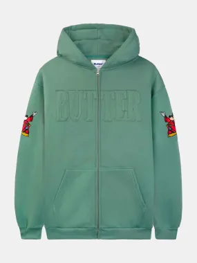 Butter Goods x Disney Applique Zip-Thru Hood - Sage