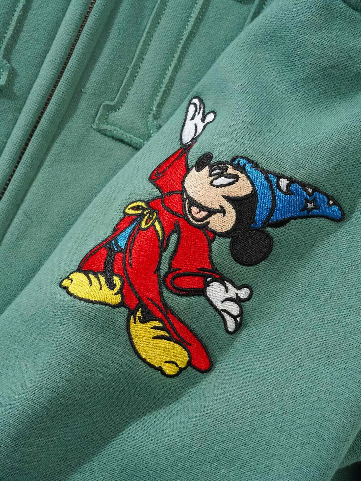 Butter Goods x Disney Applique Zip-Thru Hood - Sage