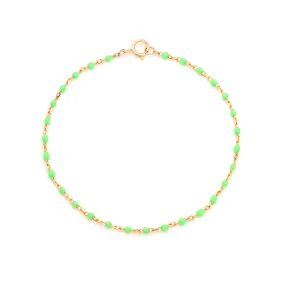 Candy Chain Bracelet | Lime & Gold