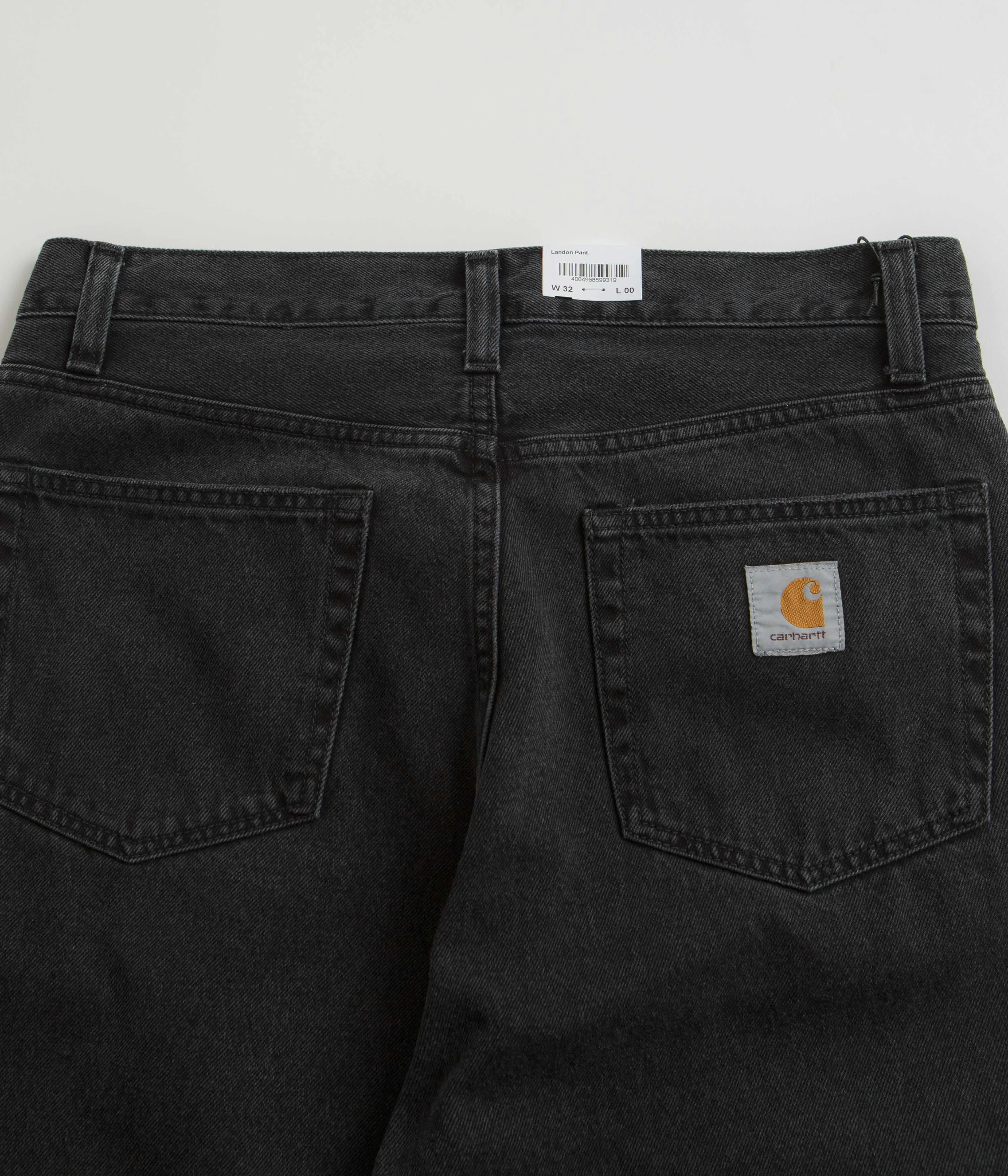 Carhartt Landon Pants - Black Stone Washed