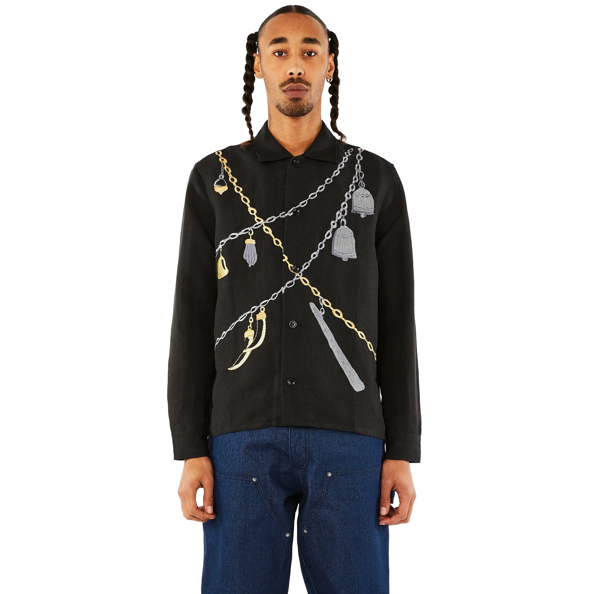 CHAIN EMBROIDERED SHIRT