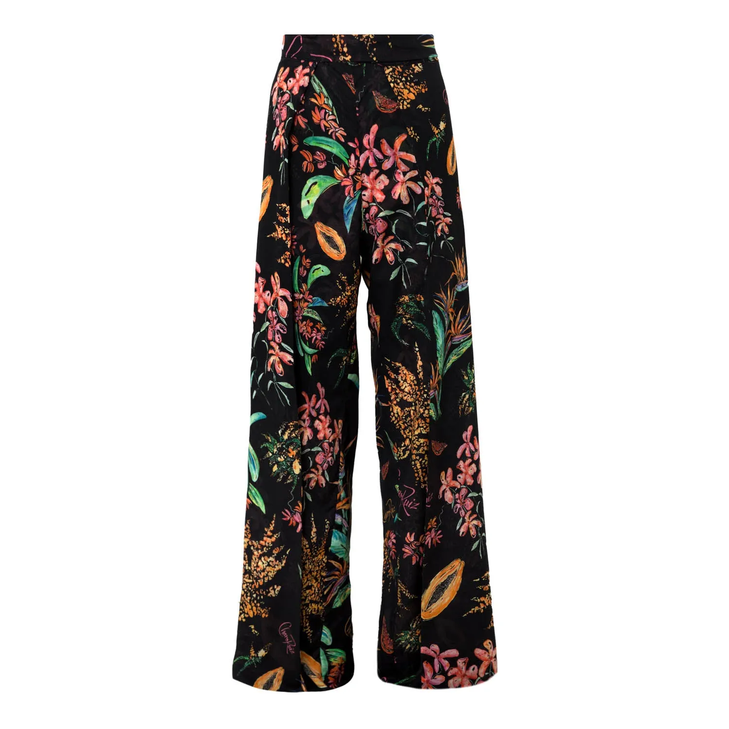 Charo Ruiz - Trouser Pareo Agnes - Black Fresca