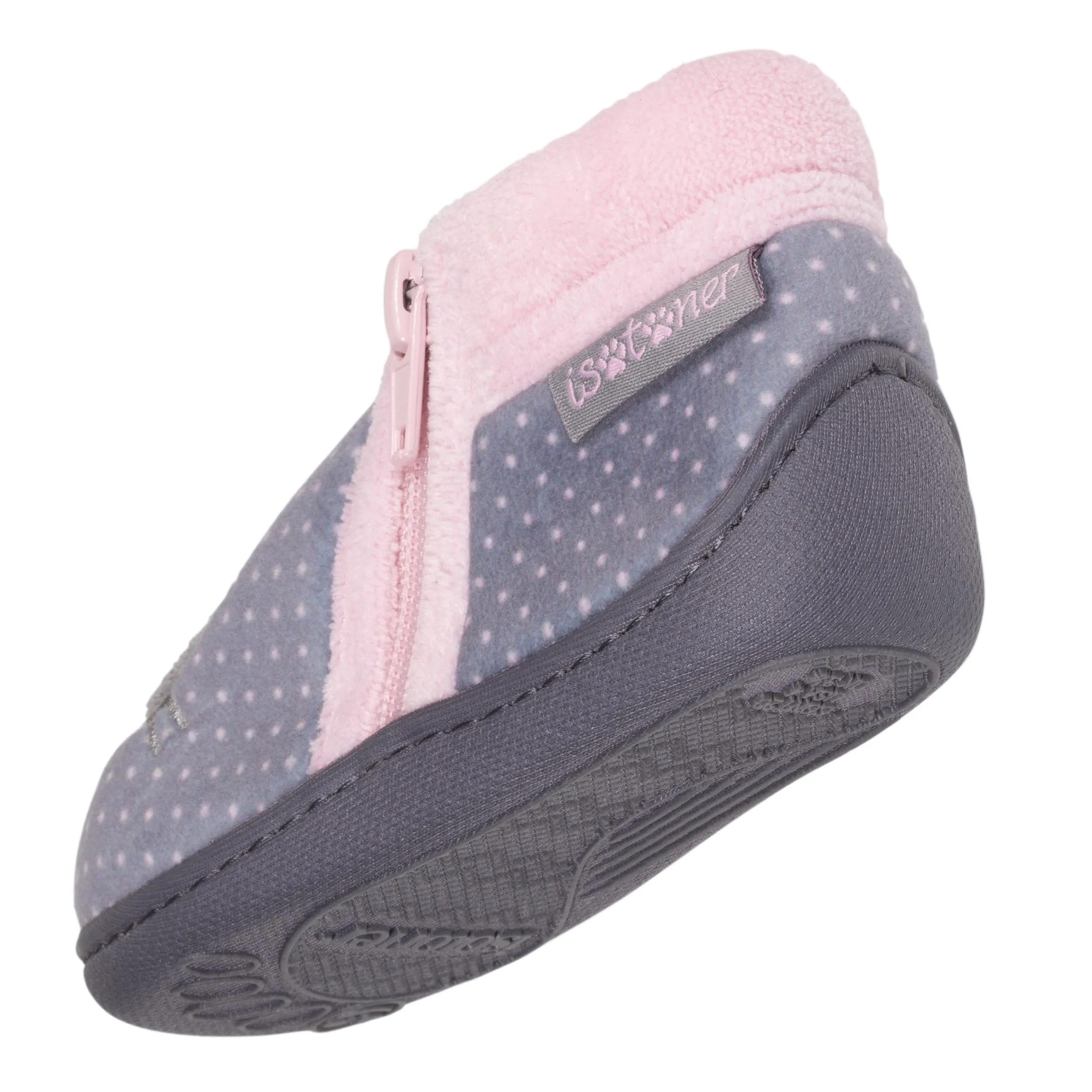 Chaussons bottillons zip Bébé Chat