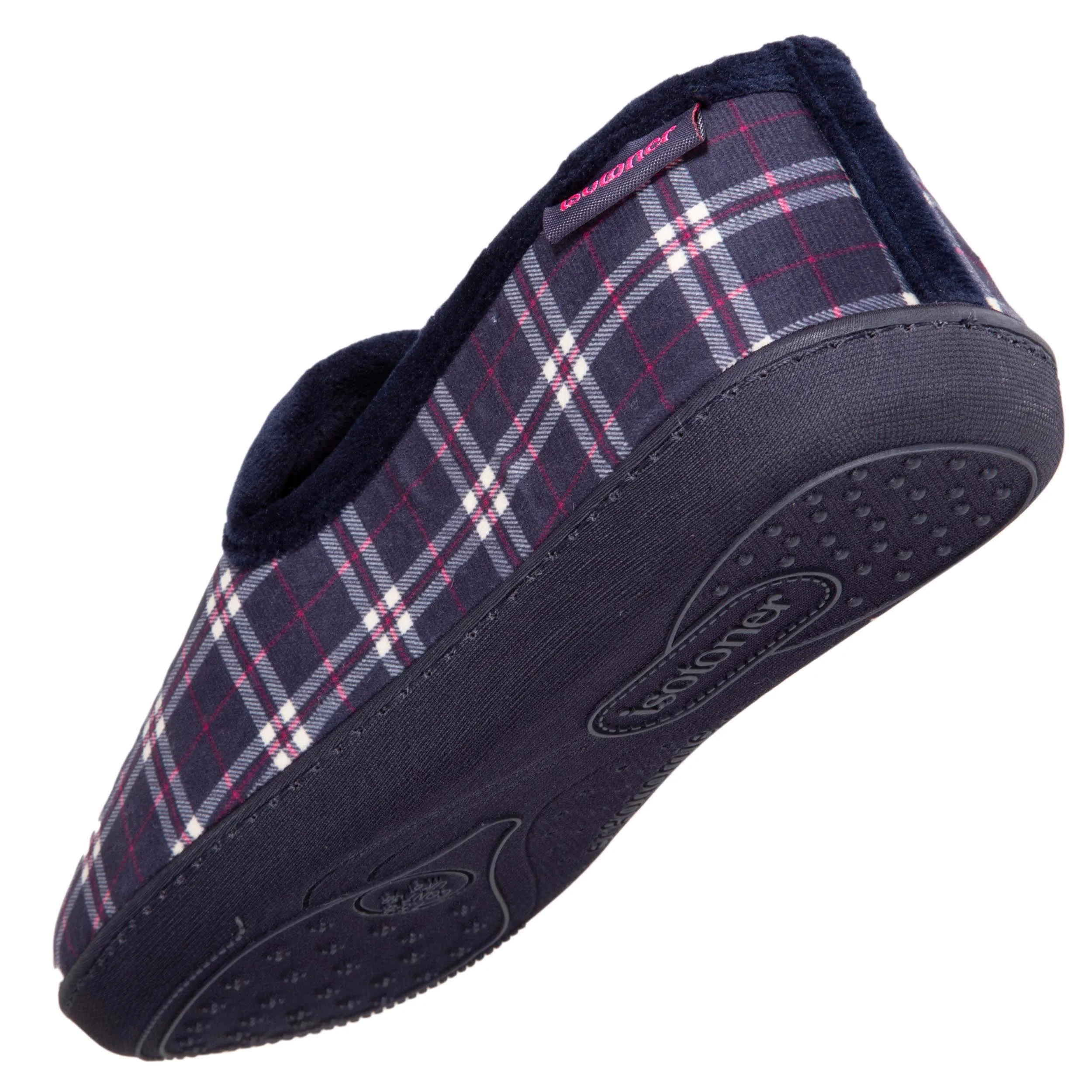 Chaussons charentaises Femme Tartan