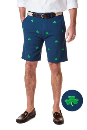 Cisco Short Stretch Twill Nantucket Navy With Shamrock