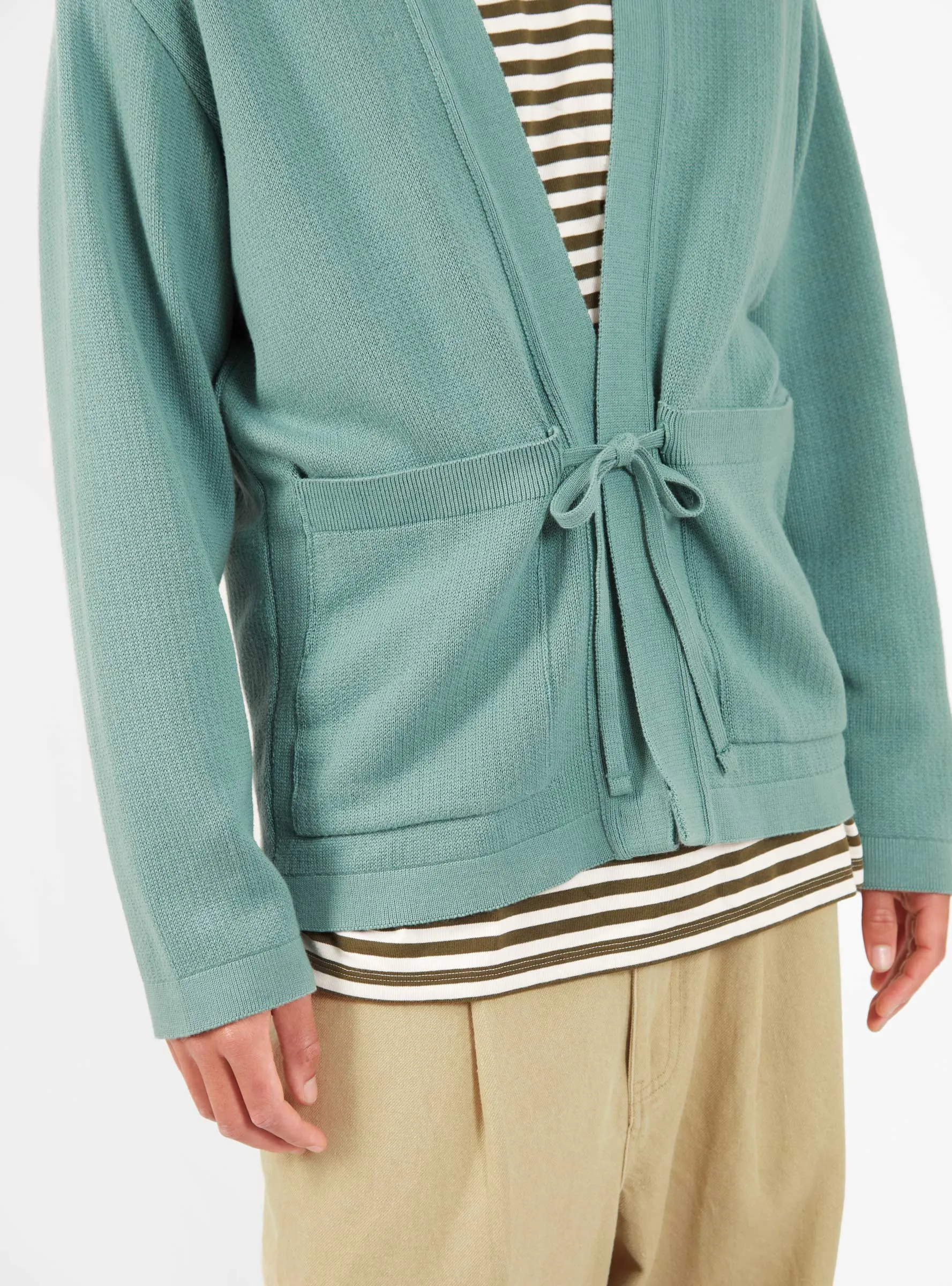 Cotton Open Cardigan Teal