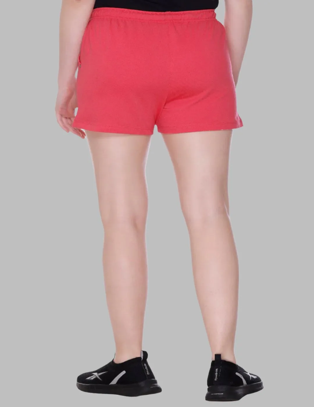 Cotton Shorts For Women Plain - Pink