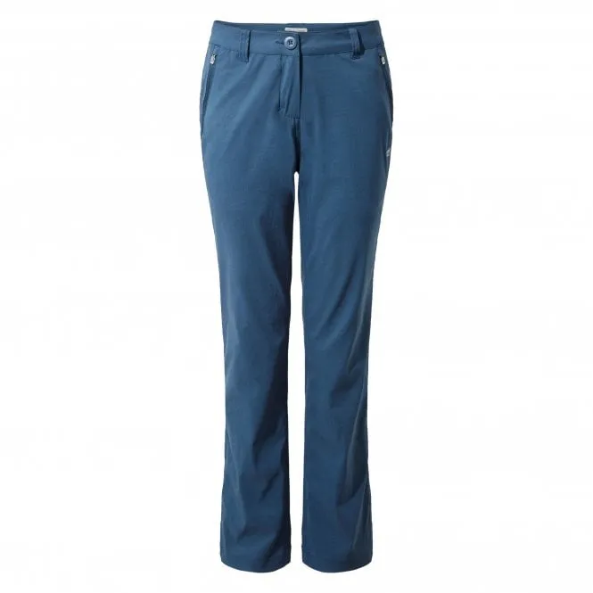 Craghoppers CWJ1072 Ladies Kiwi Pro Stretch Trousers Loch Blue