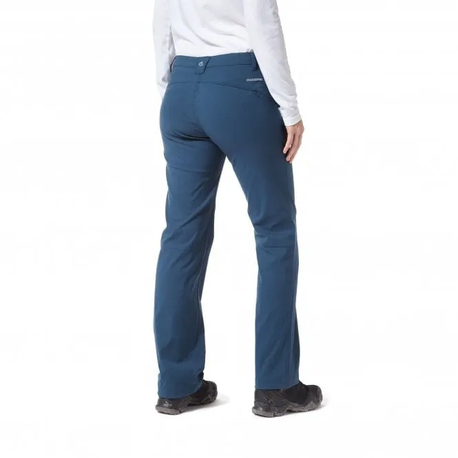 Craghoppers CWJ1072 Ladies Kiwi Pro Stretch Trousers Loch Blue