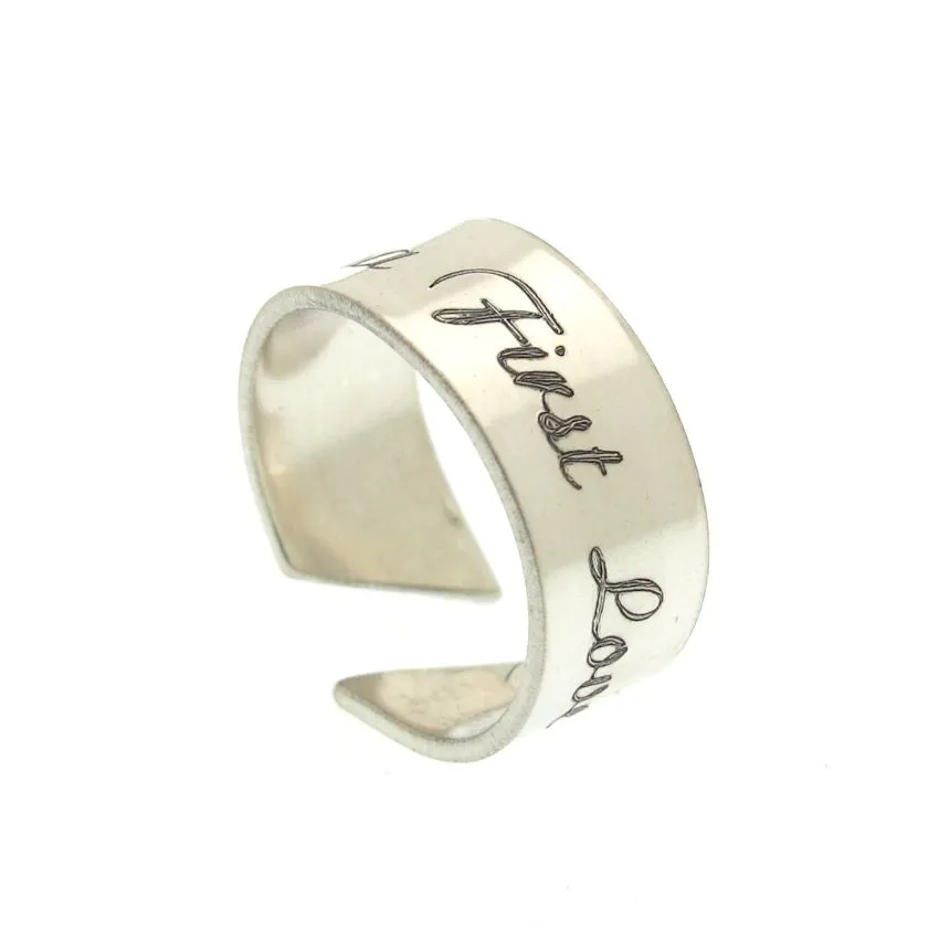 Custom Engravable Ring for Her