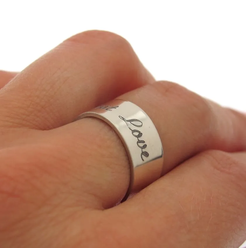 Custom Engravable Ring for Her