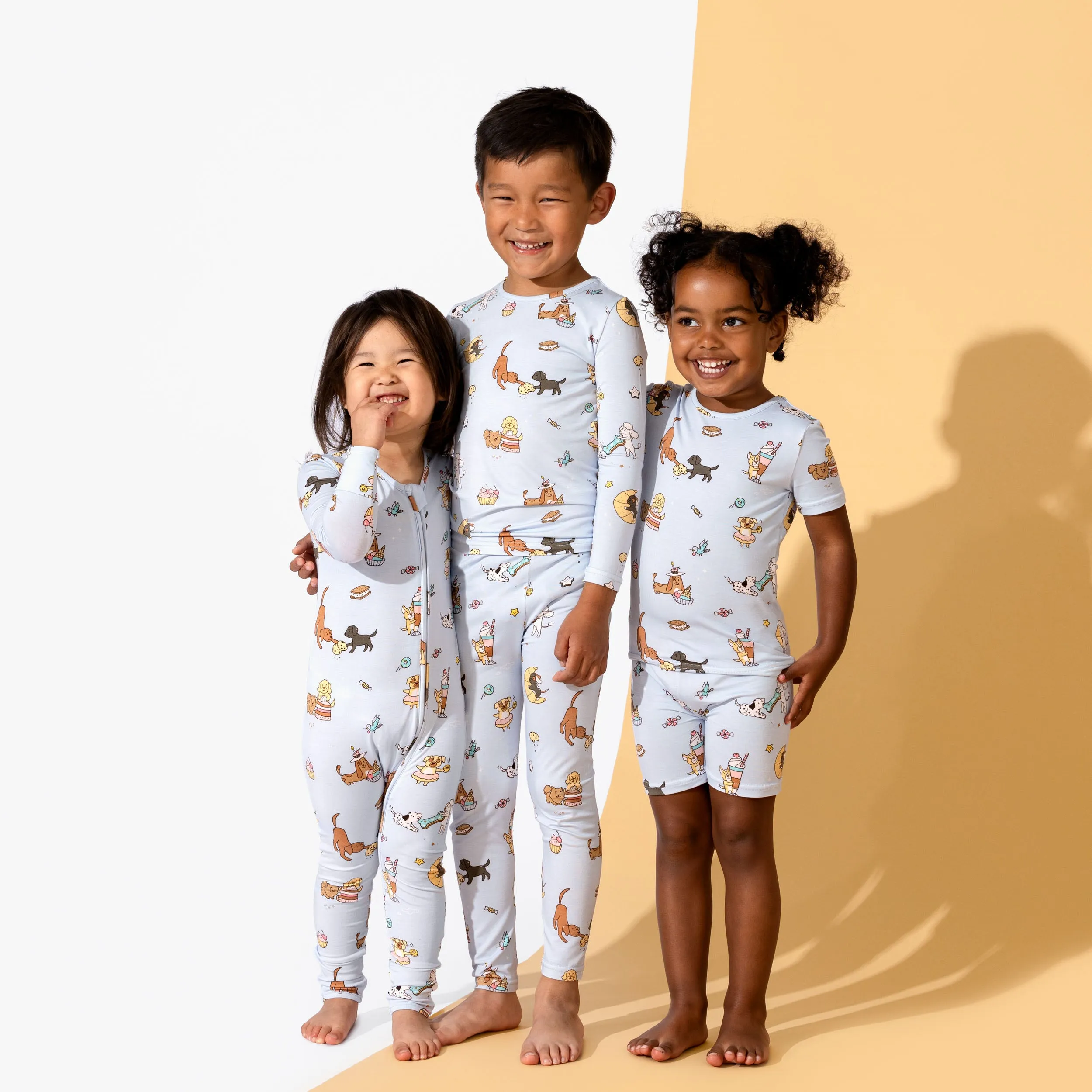 Dessert Dogs Bamboo Kids Pajama Short Set