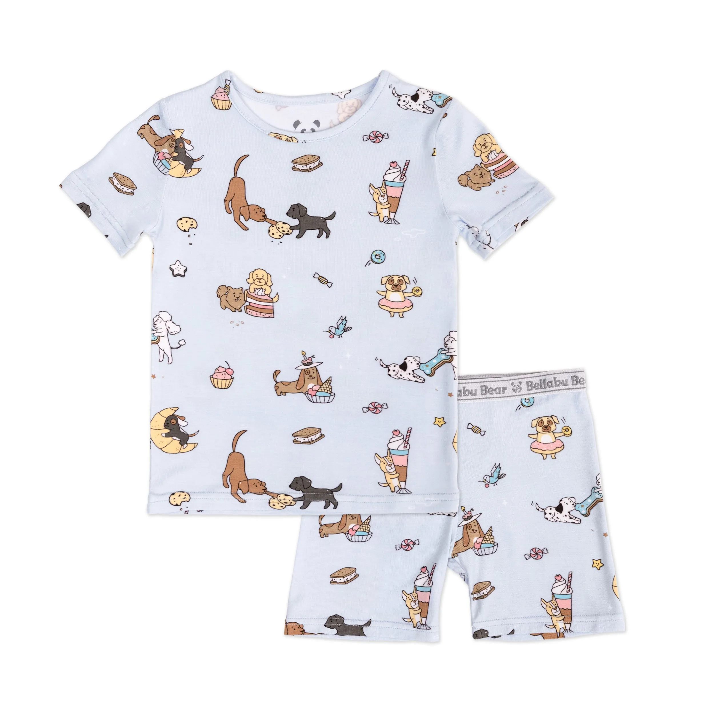 Dessert Dogs Bamboo Kids Pajama Short Set