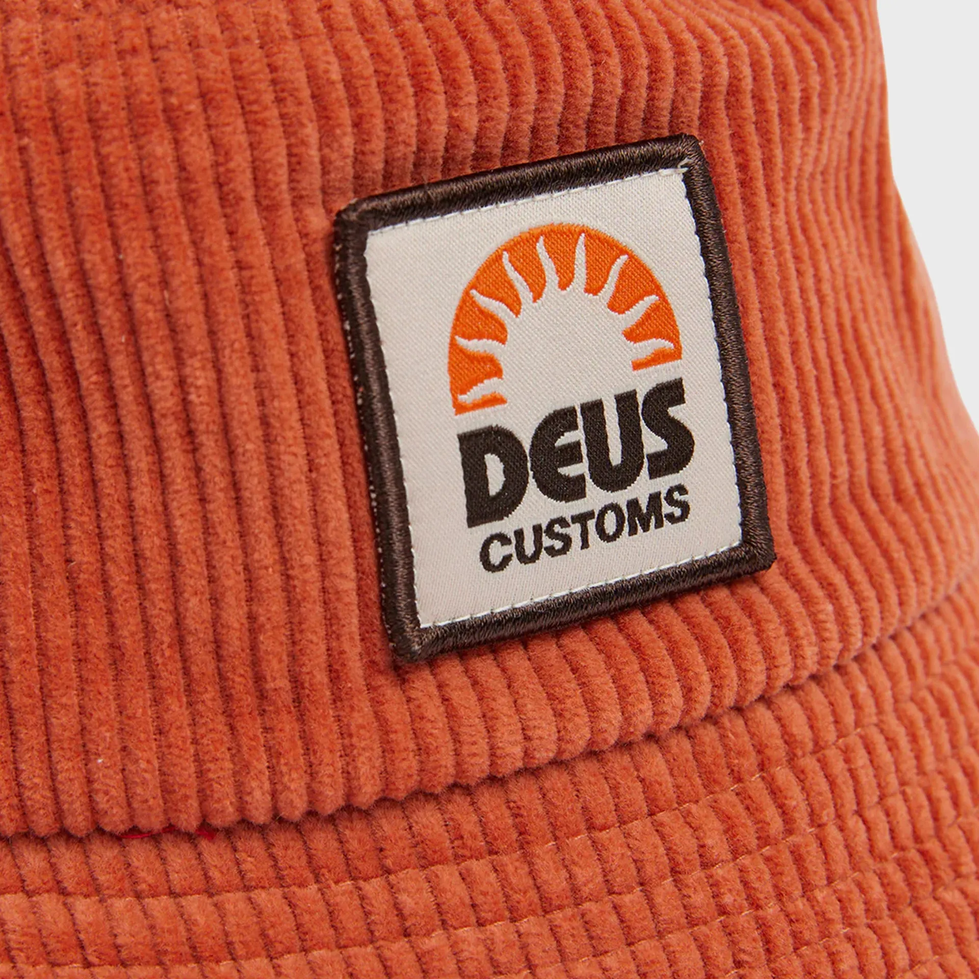 Deus Mens Carmel Cord Bucket Hat - Clay