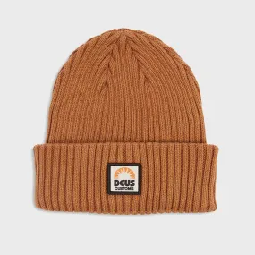 Deus Mens Melody Beanie Hat - One Size - Tan