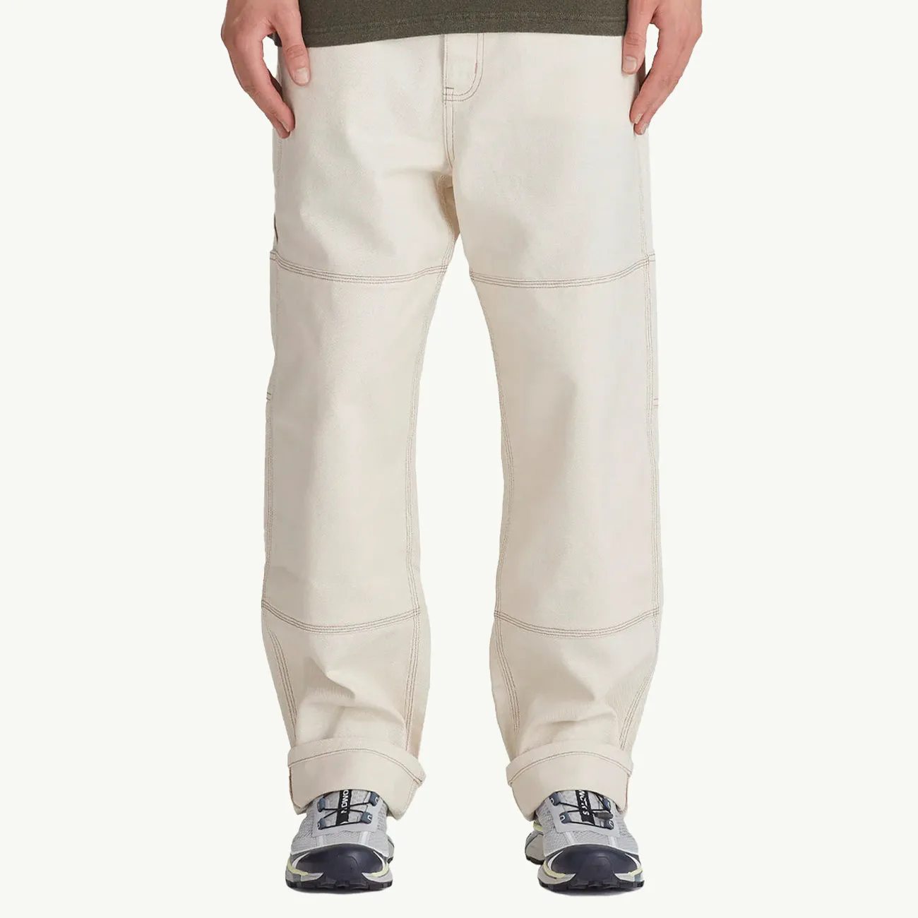 Double Knee Carpenter Pant - Ecru