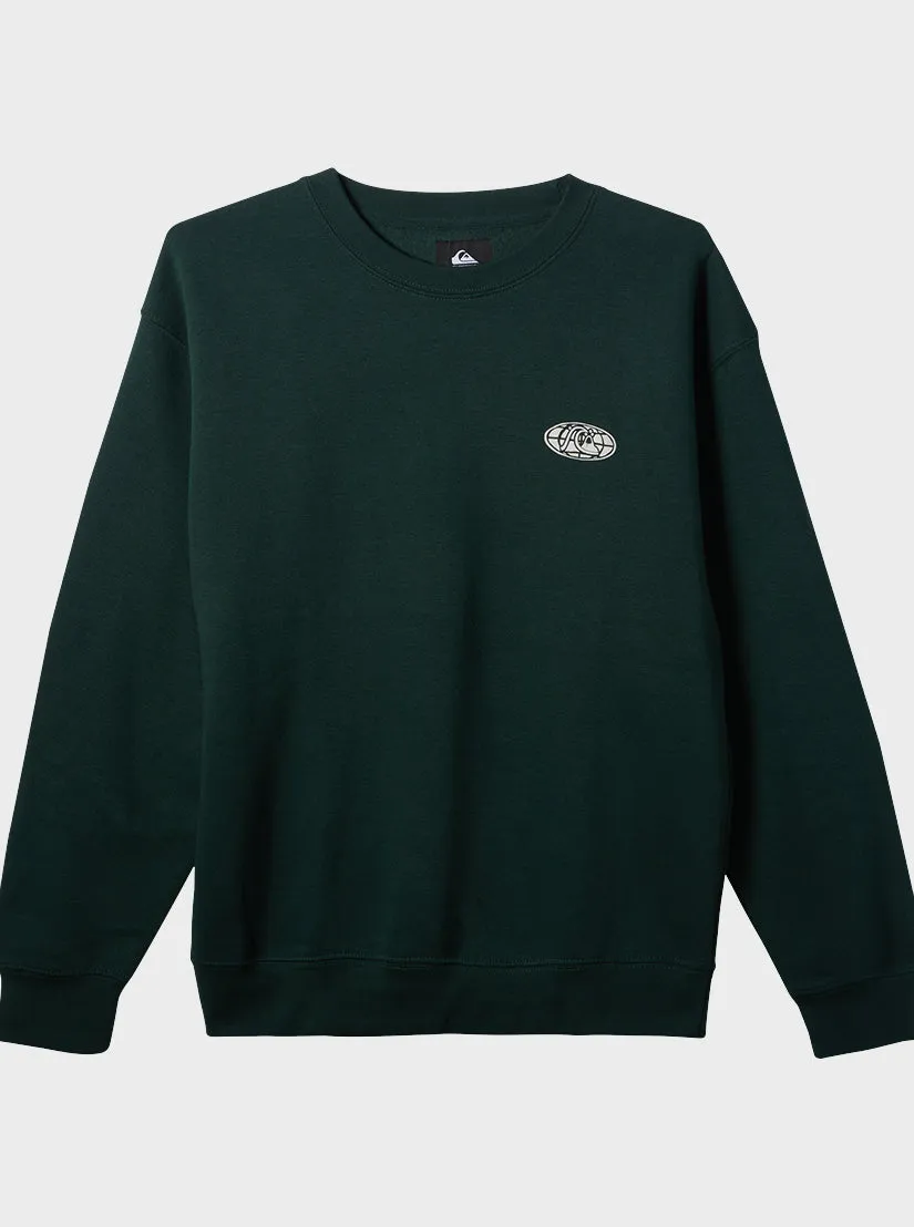 E Peace Out Crew Neck Sweatshirt - Green